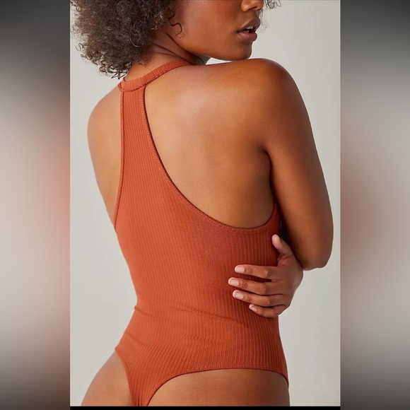 Free People Women’s Speed Dial Bodysuit | Color: Brick | NEW/NWOT!! 🩶🩶 - Picture 1 of 13